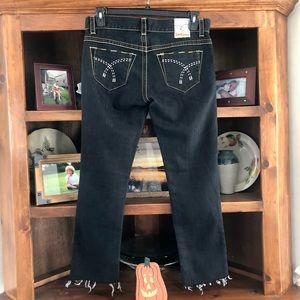 Tag Cropped Skinny Jeans